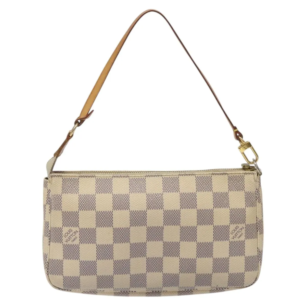 Louis Vuitton Pochette Accessoire Canvas Clutch Bag (Pre-Owned)