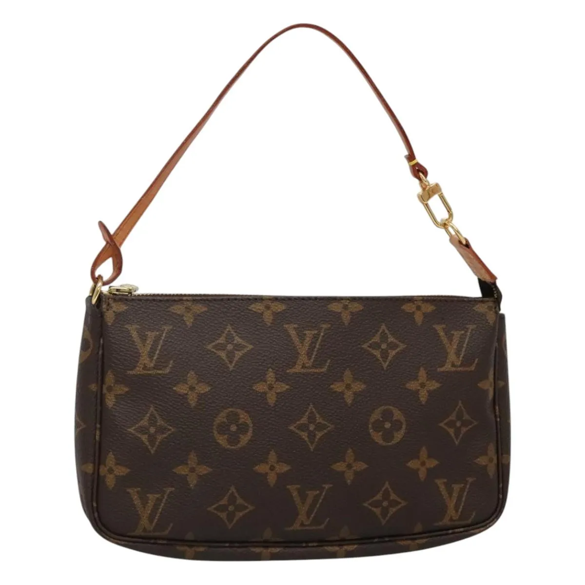 Louis Vuitton Pochette Accessoire Canvas Clutch Bag (Pre-Owned)