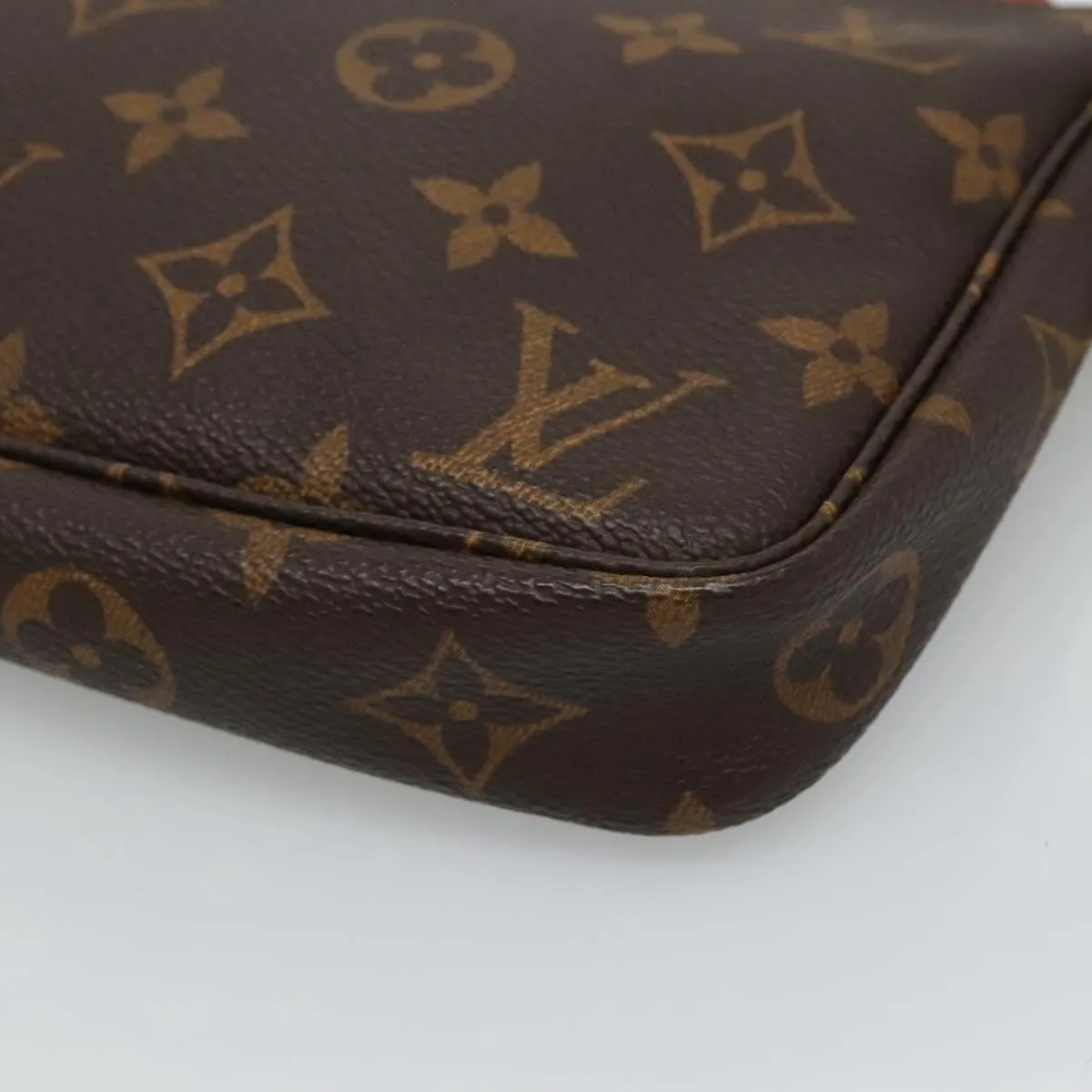 Louis Vuitton Pochette Accessoire Canvas Clutch Bag (Pre-Owned)