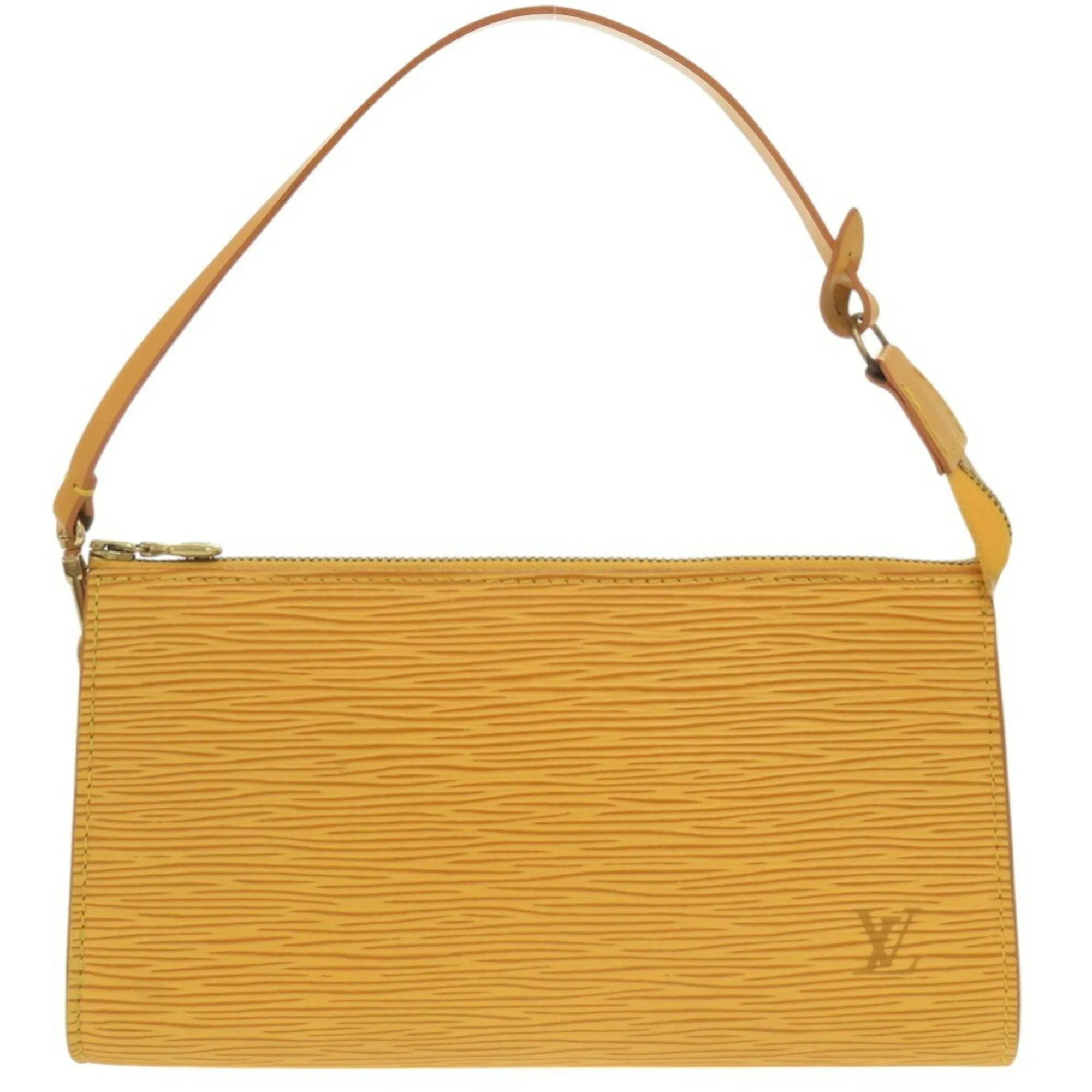 Louis Vuitton Pochette Accessoire Leather Clutch Bag (Pre-Owned)