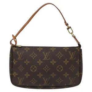 Louis Vuitton Pochette Accessoires Canvas Clutch Bag (Pre-Owned)