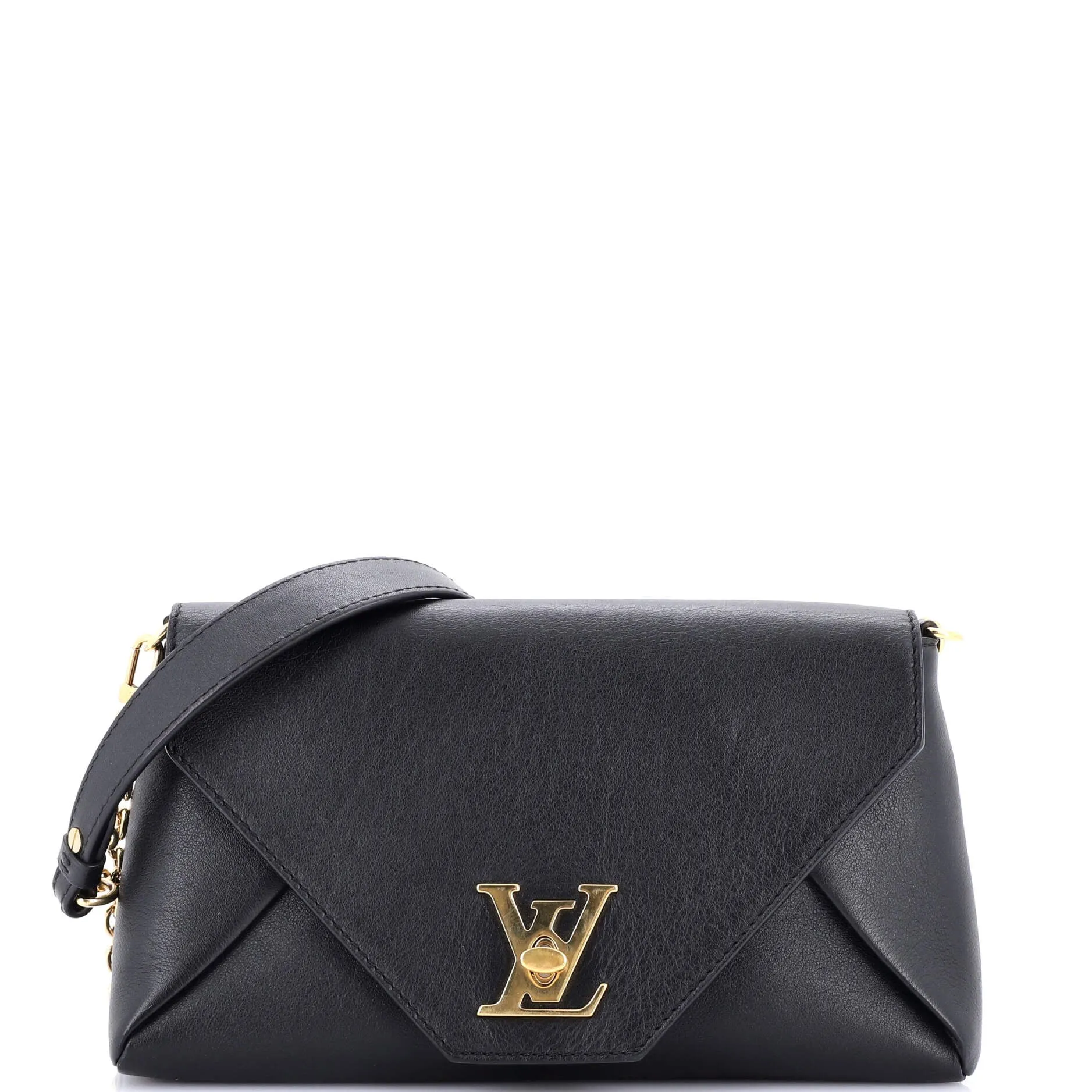 Love Note Chain Clutch Leather