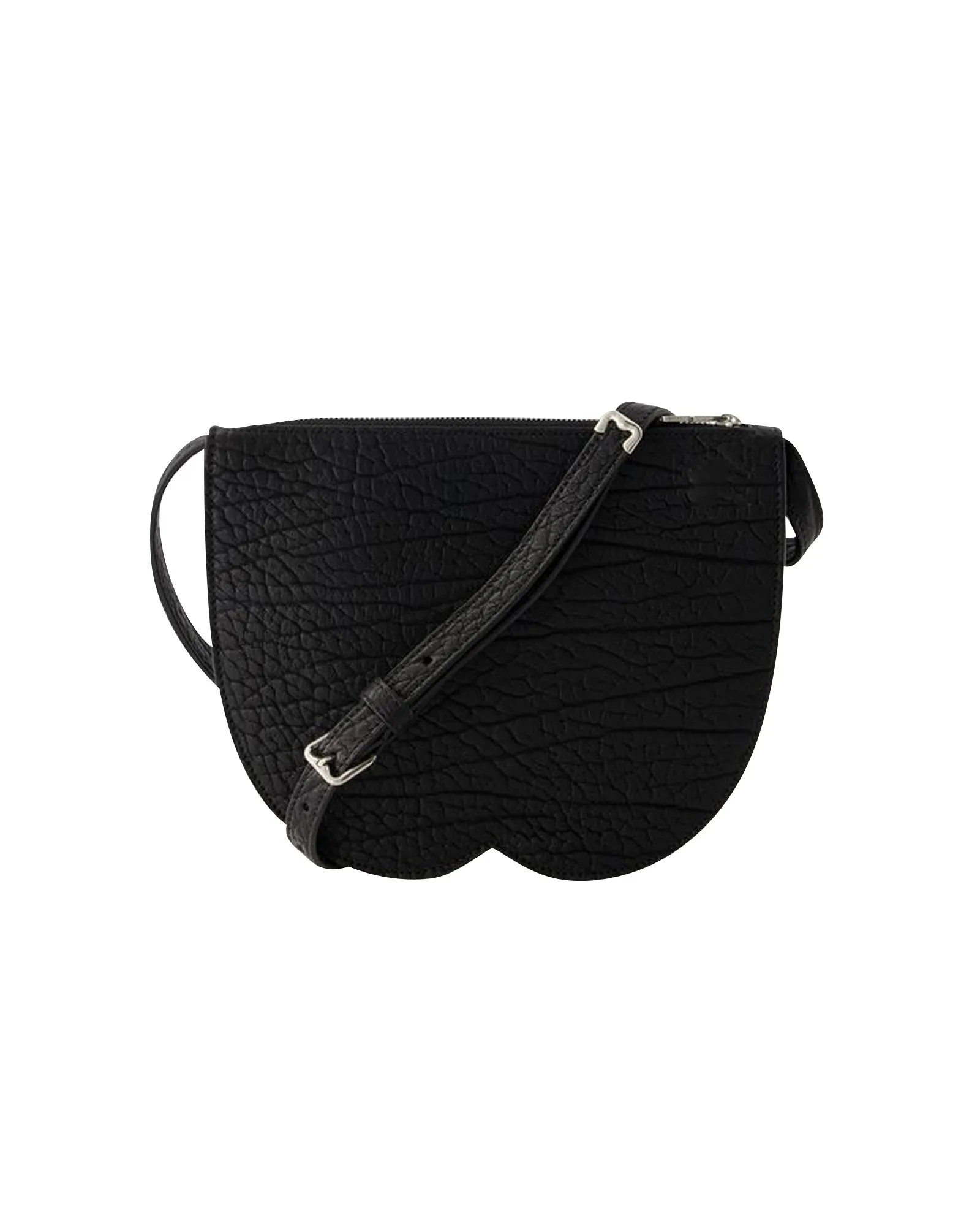 Mini Chess Clutch - Burberry - Leather - Black