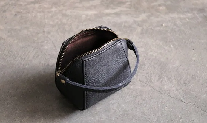 Mini LEATHER Womens Wristlet Wallet Change Wallet Makeup Pouch FOR Women