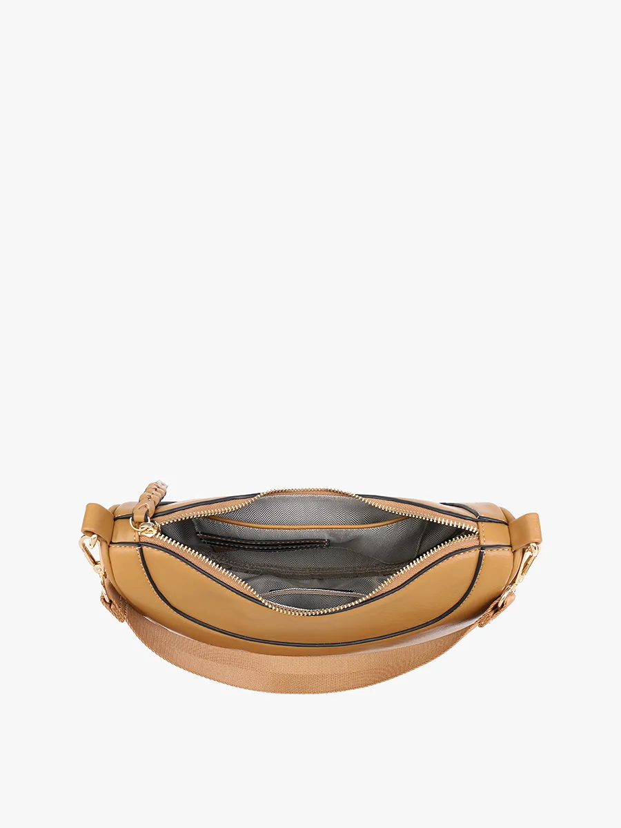 Monica Vegan Half-Moon Crossbody