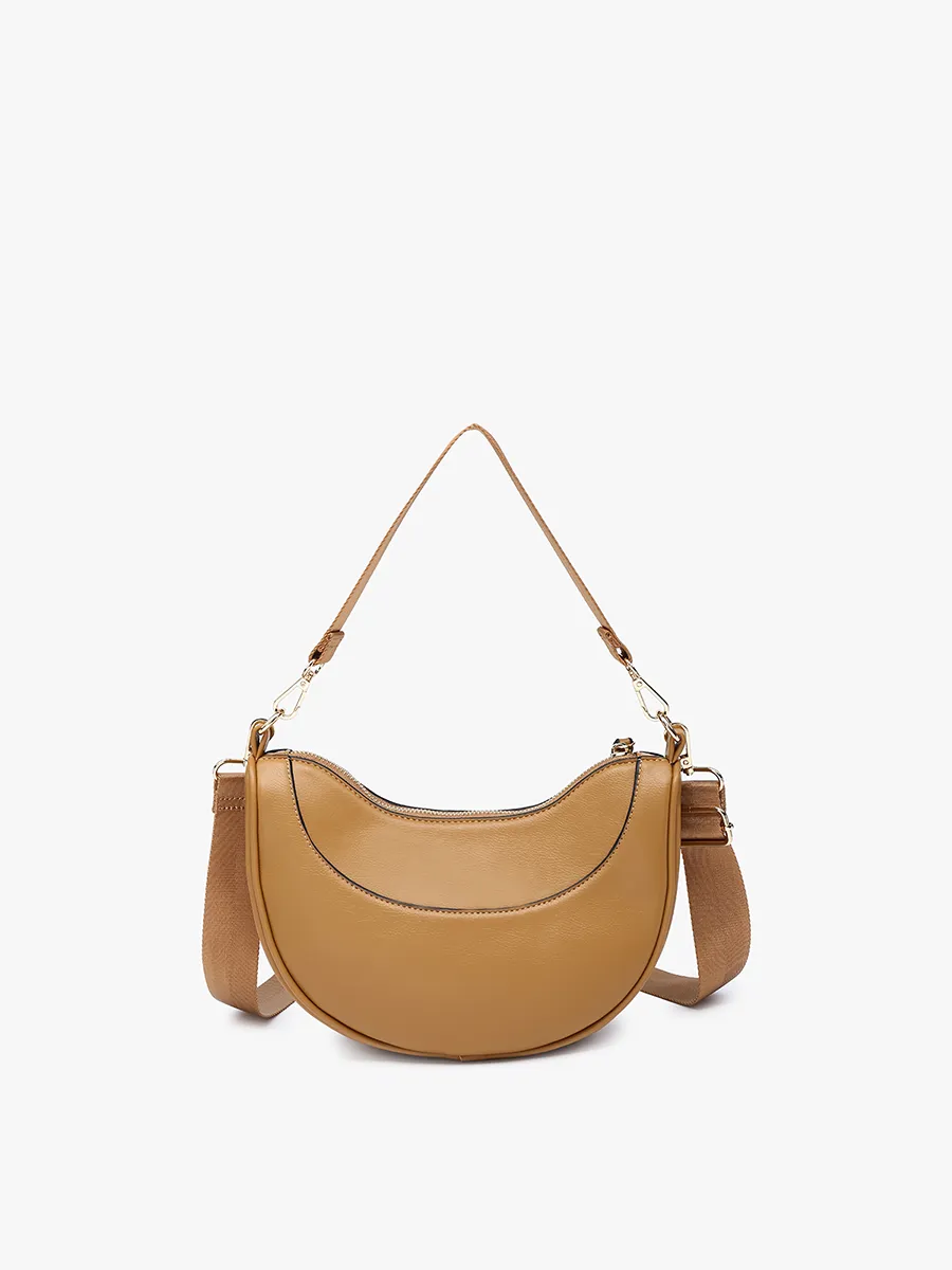 Monica Vegan Half-Moon Crossbody
