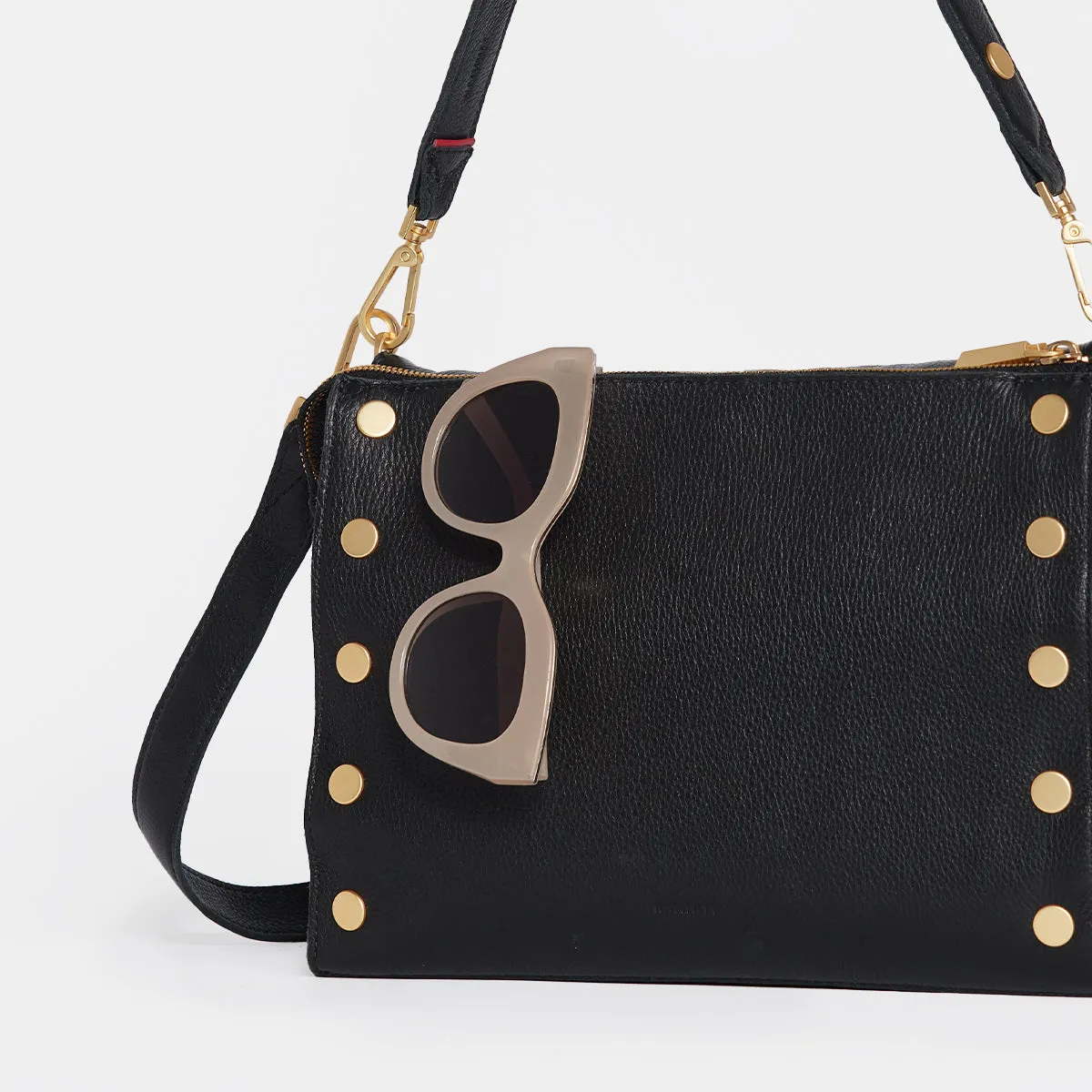 Montana Clutch | Black/Brushed Gold | Lrg