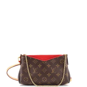Pallas Clutch Monogram Canvas with Leather