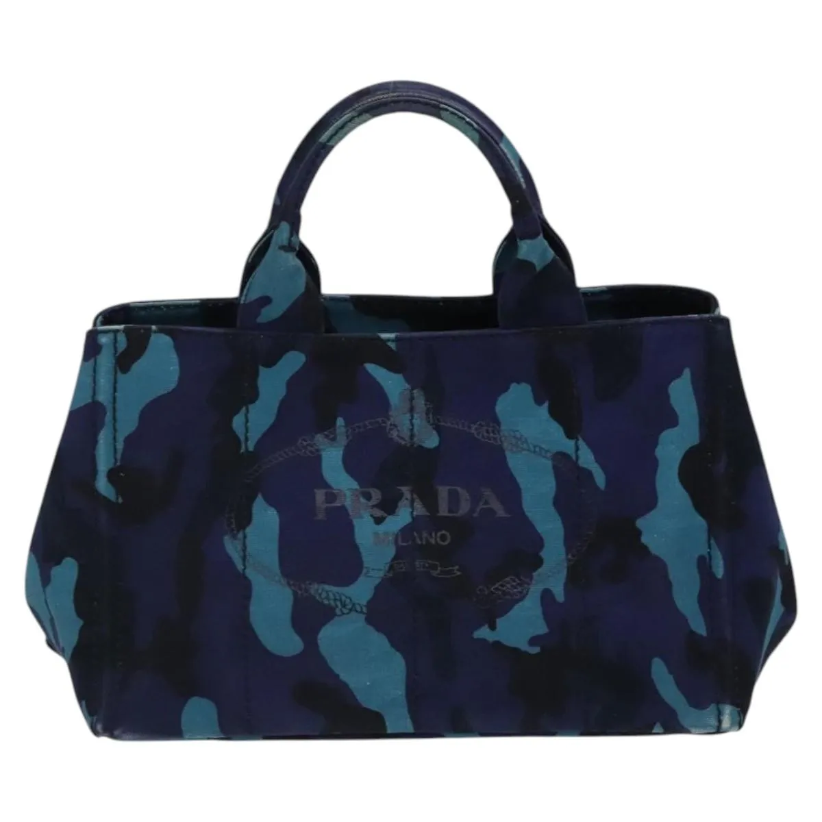 Prada Canapa Canvas Handbag (Pre-Owned)