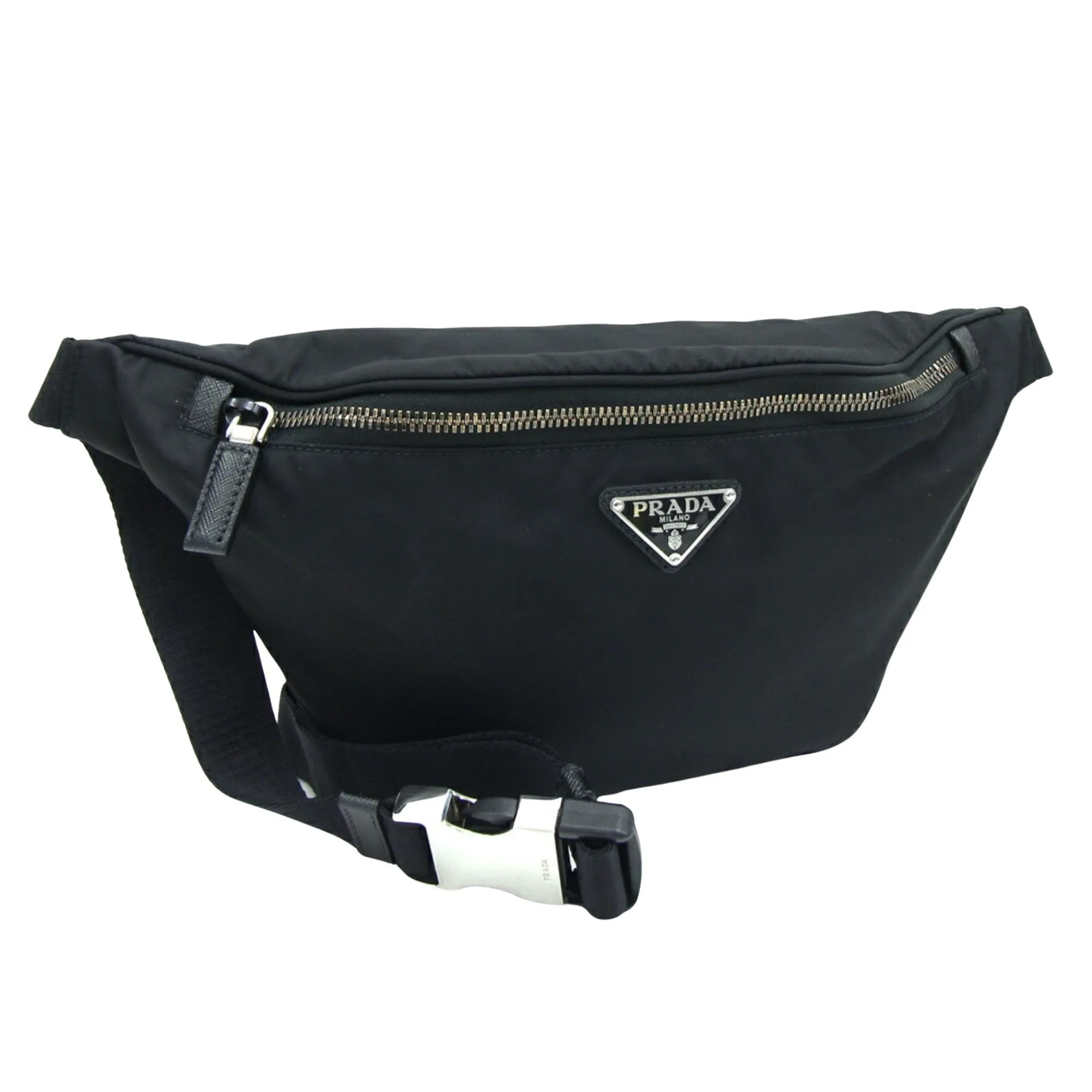Prada Re-Nylon Synthetic Clutch Bag (Pre-Owned)