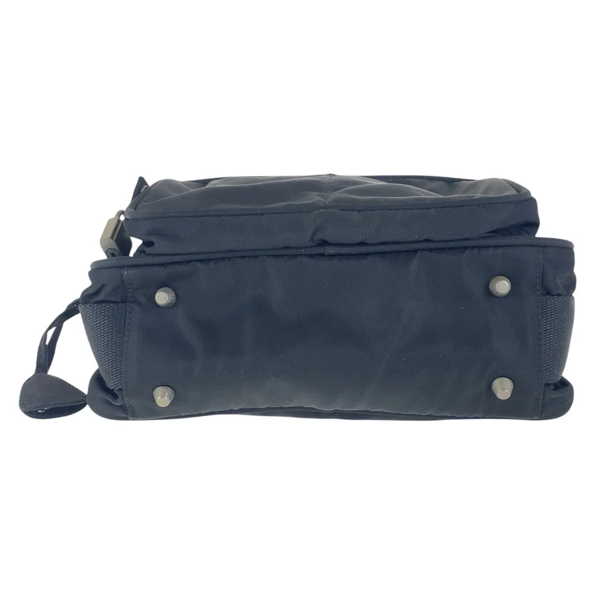 PRADA Shoulder Bag B7558 Nylon black Test Triangle With logo