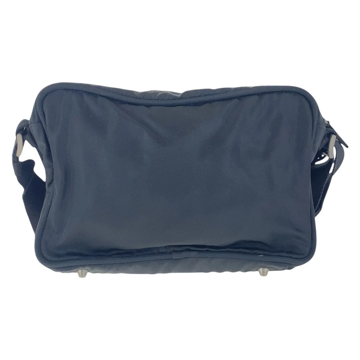 PRADA Shoulder Bag B7558 Nylon black Test Triangle With logo