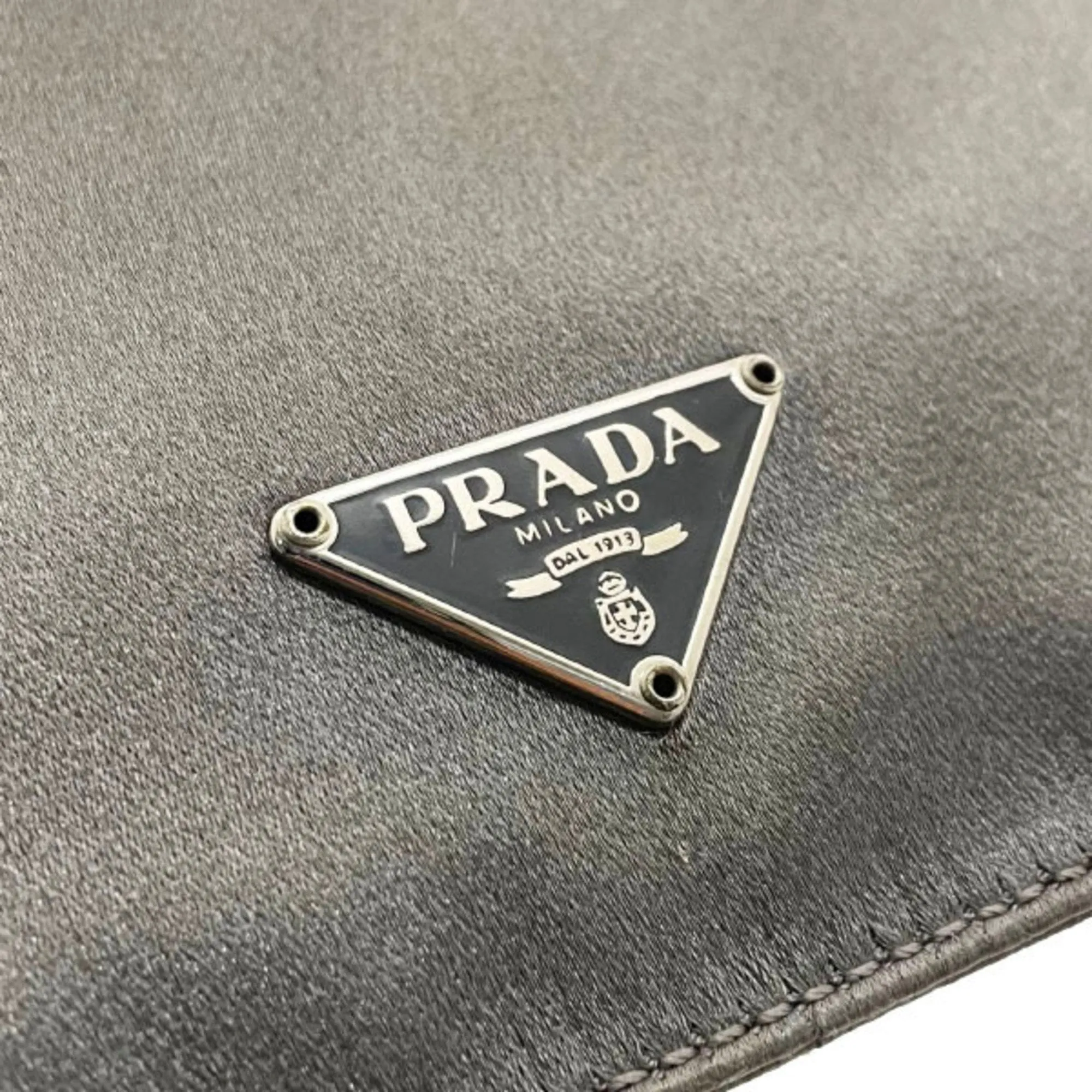 Prada Tessuto Synthetic Clutch Bag (Pre-Owned)