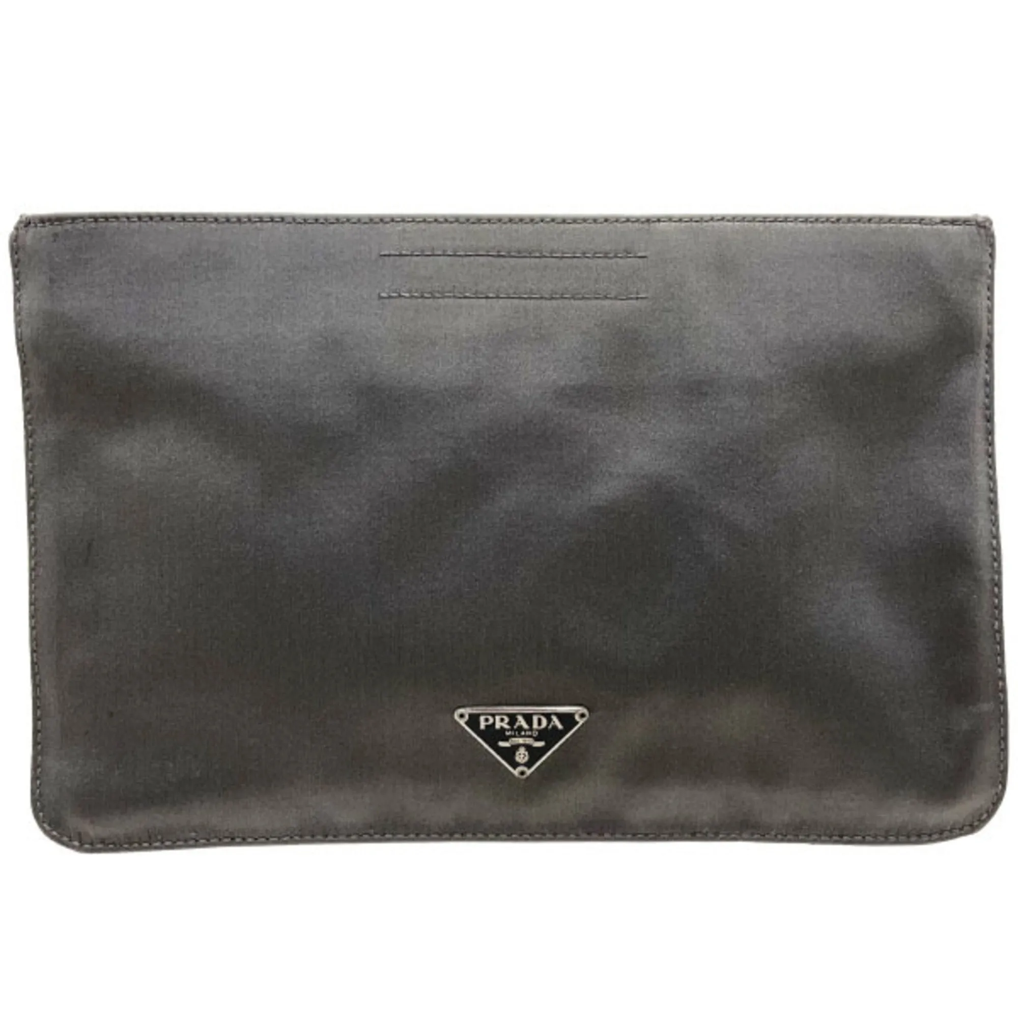 Prada Tessuto Synthetic Clutch Bag (Pre-Owned)