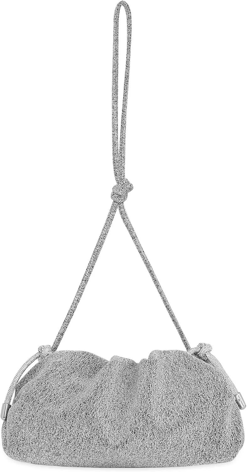 Rebecca Minkoff Women's Tied-Up Clutch, Silver