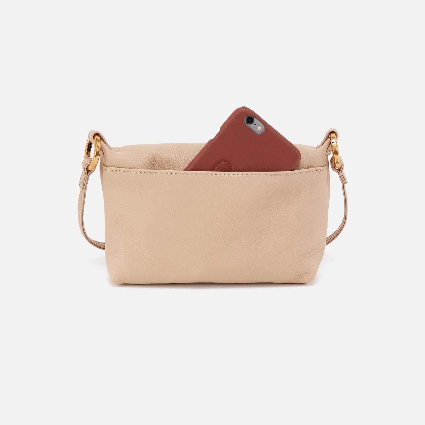 Run About Crossbody In Pebbled Leather - Linen
