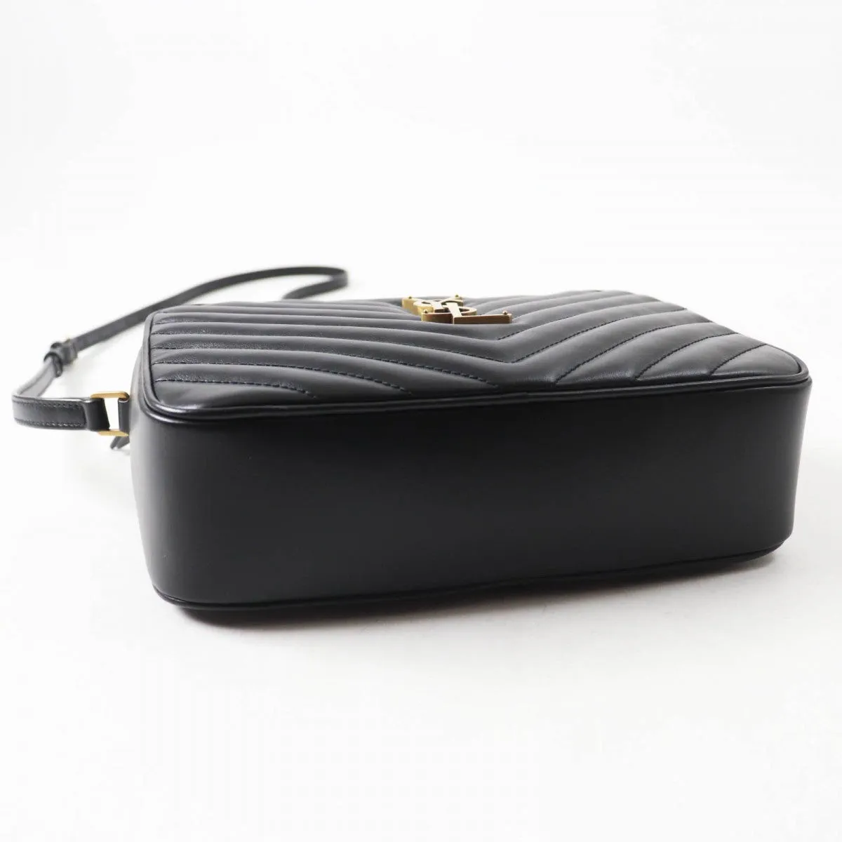 SAINT LAURENT Shoulder Bag 761554 Main: Leather black Roux camera bag Women Used