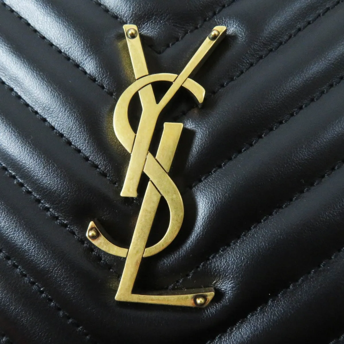 SAINT LAURENT Shoulder Bag 761554 Main: Leather black Roux camera bag Women Used
