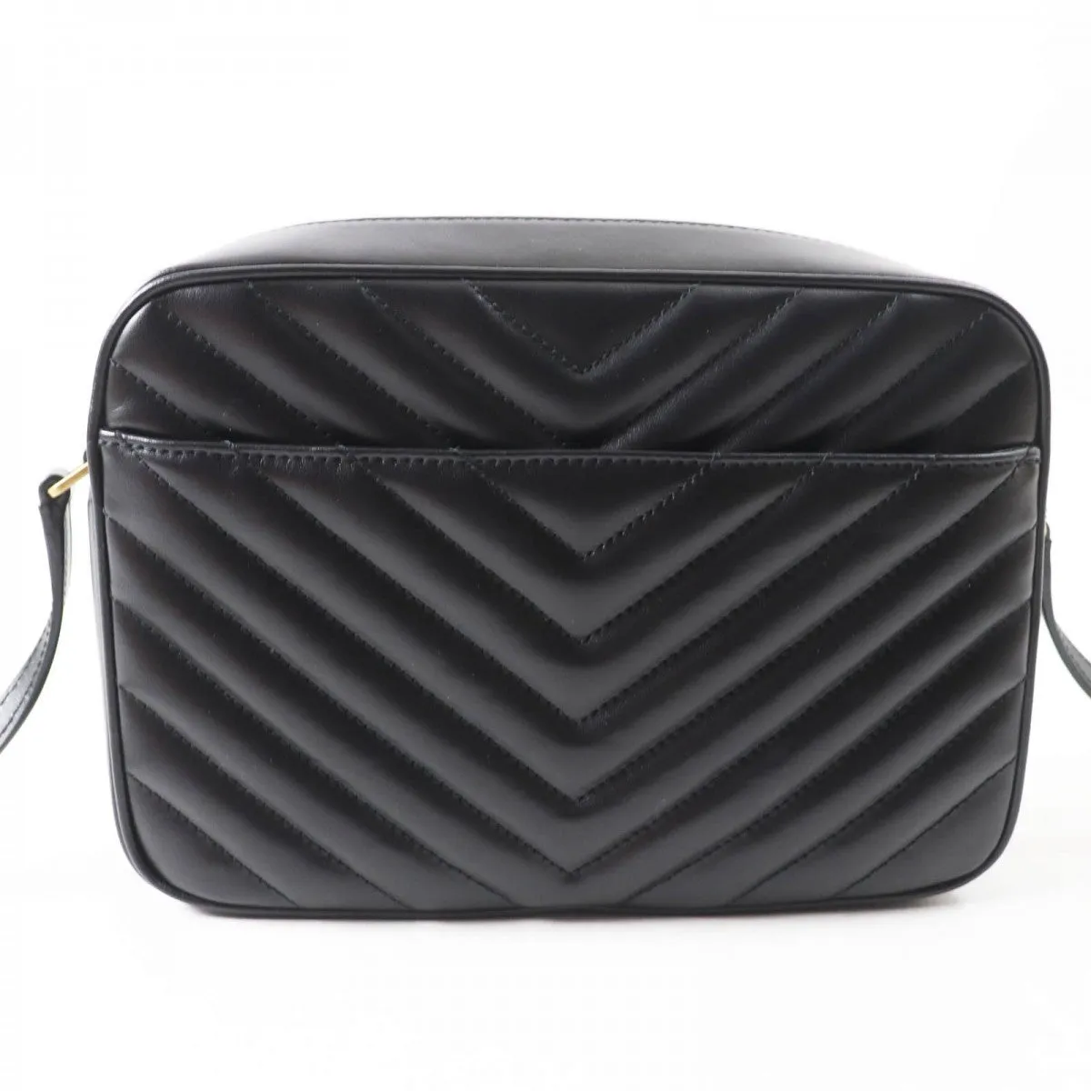 SAINT LAURENT Shoulder Bag 761554 Main: Leather black Roux camera bag Women Used