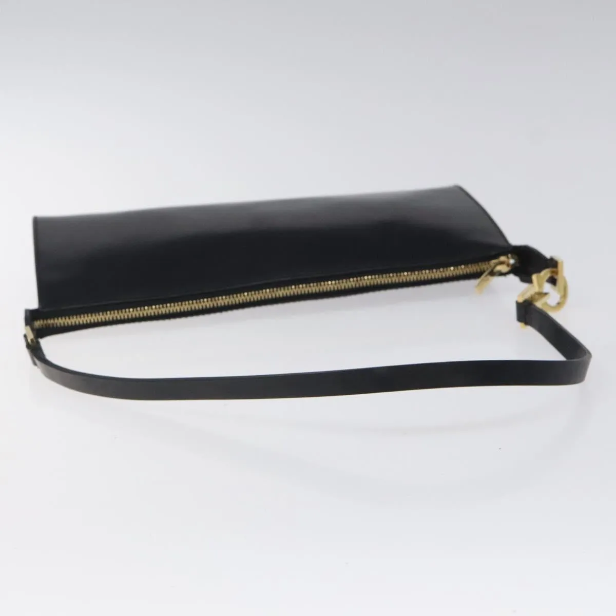 Salvatore Ferragamo Gancini Leather Clutch Bag (Pre-Owned)