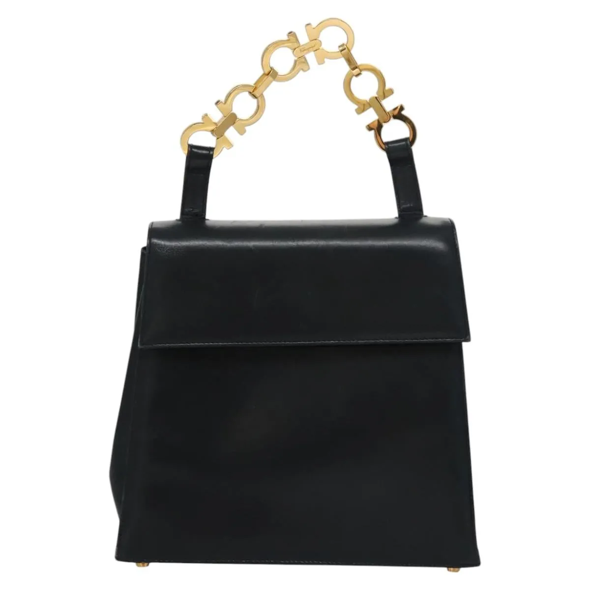 Salvatore Ferragamo Gancini Leather Handbag (Pre-Owned)