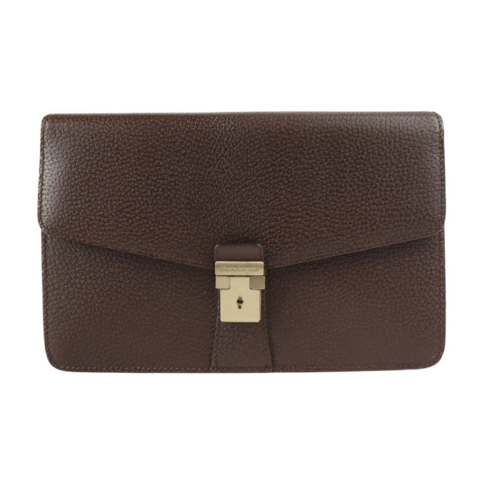 Salvatore Ferragamo  Leather Clutch Bag (Pre-Owned)
