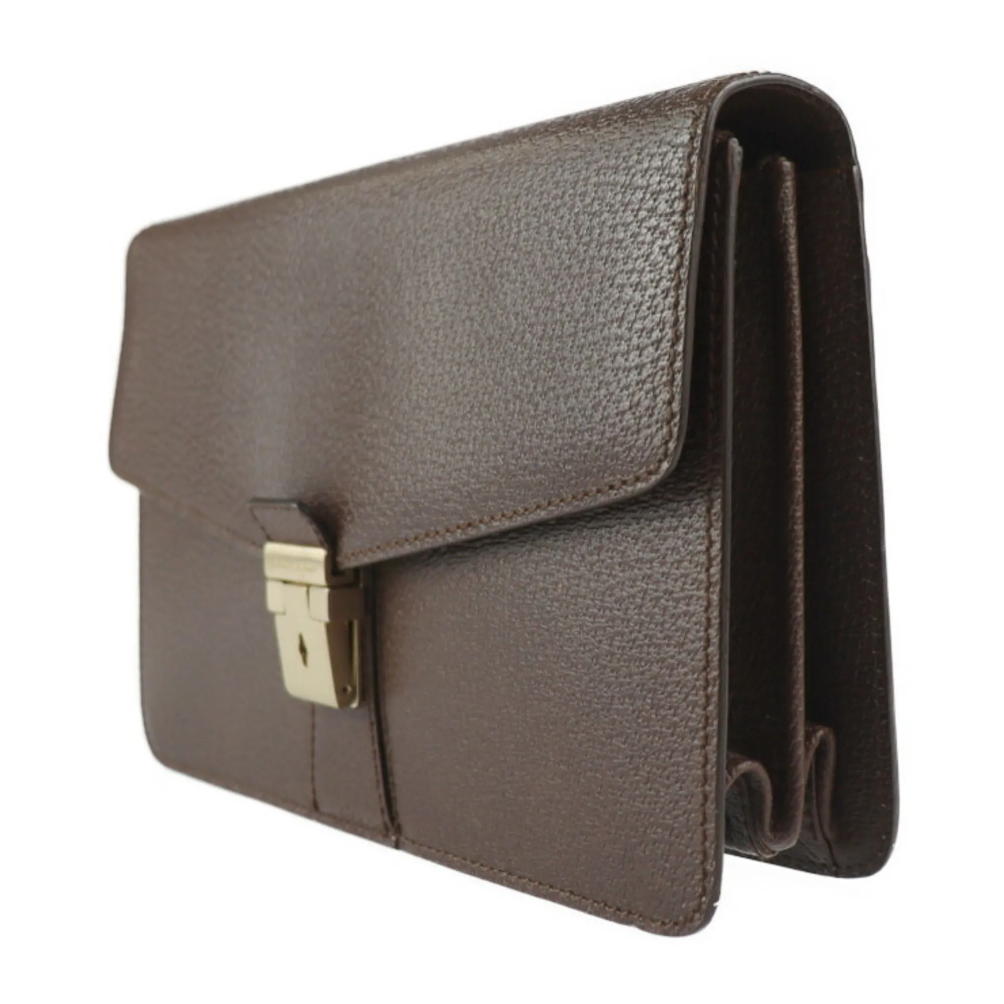 Salvatore Ferragamo  Leather Clutch Bag (Pre-Owned)