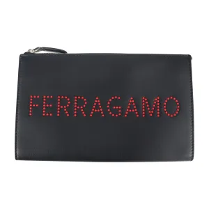 Salvatore Ferragamo - Leather Clutch Bag (Pre-Owned)