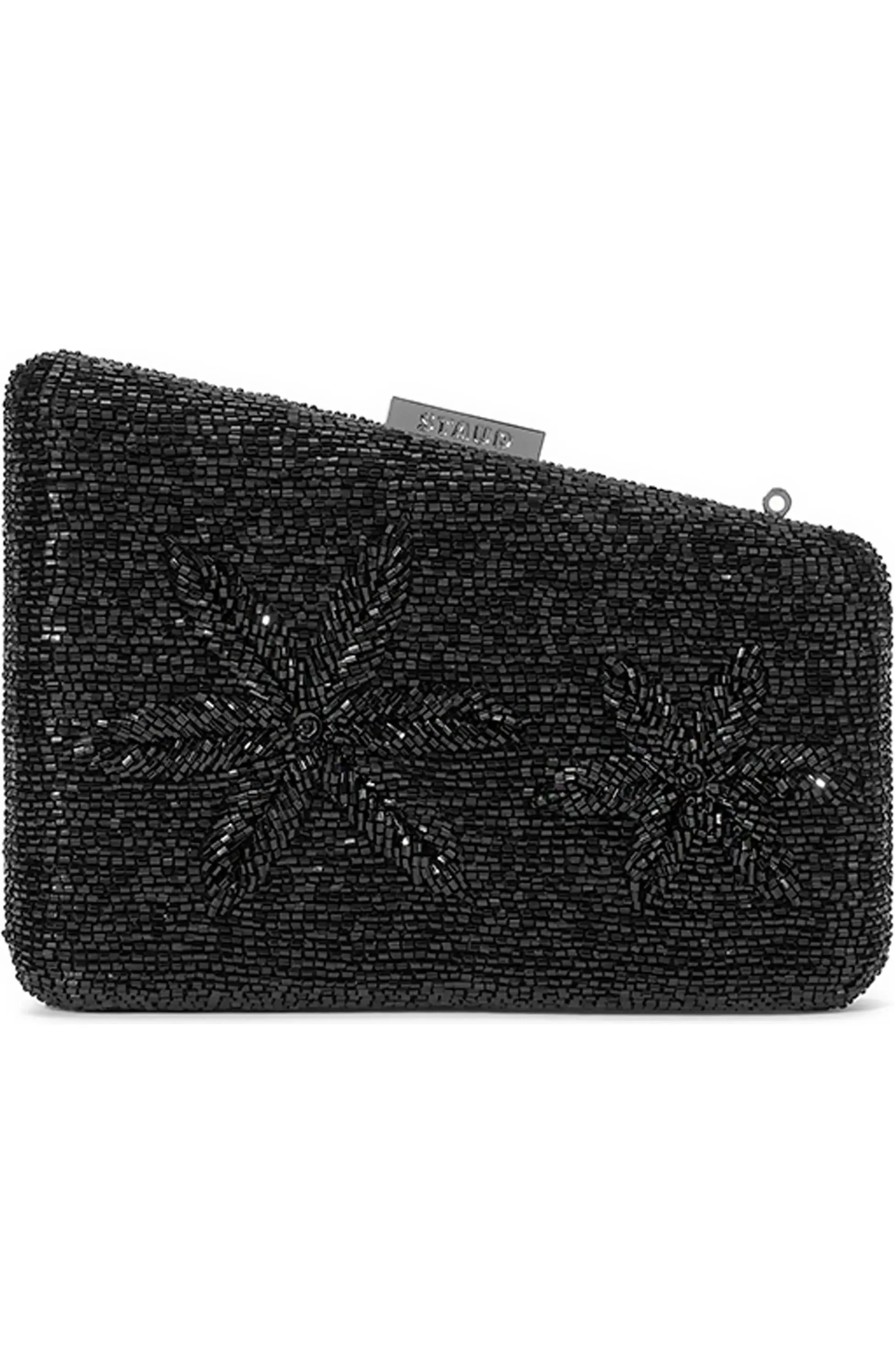 Staud Women's Carmella Beaded Clutch, Black Starfish