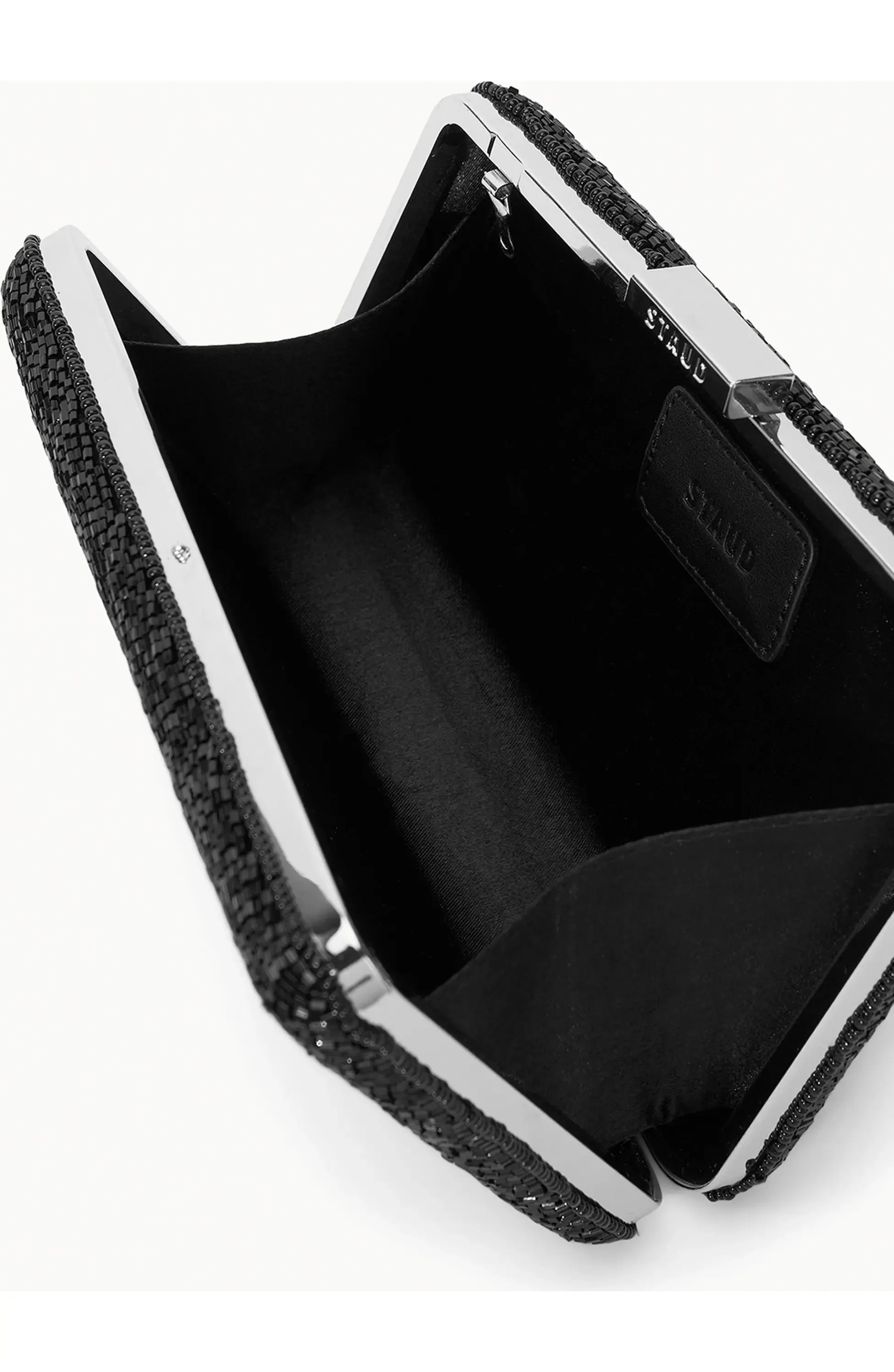 Staud Women's Carmella Beaded Clutch, Black Starfish