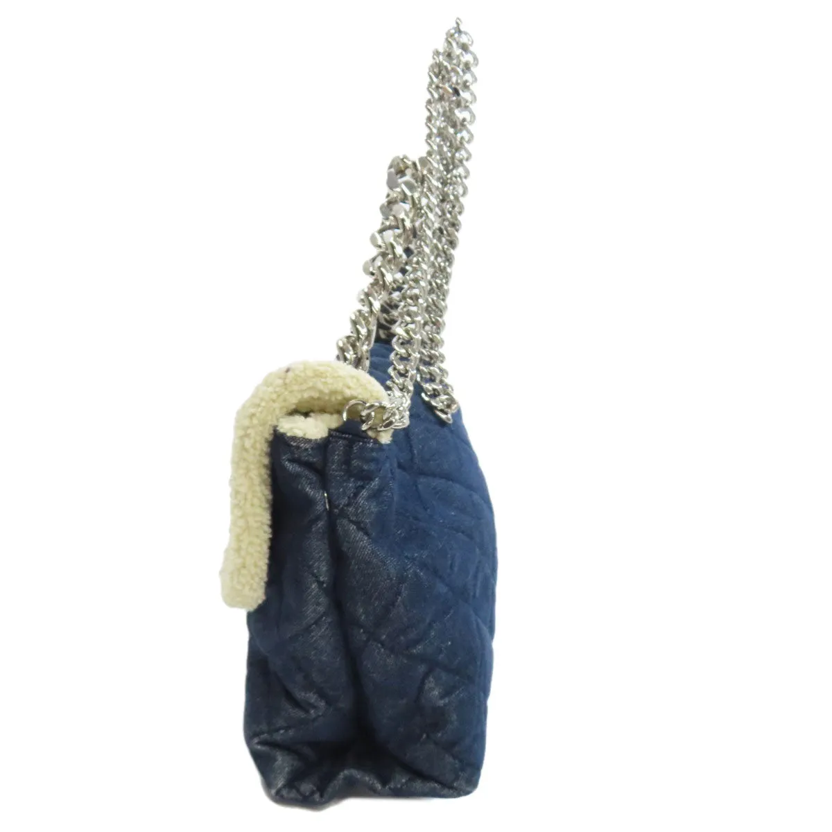 Stella McCartney Handbag denim Navy ChainShoulder Women Used