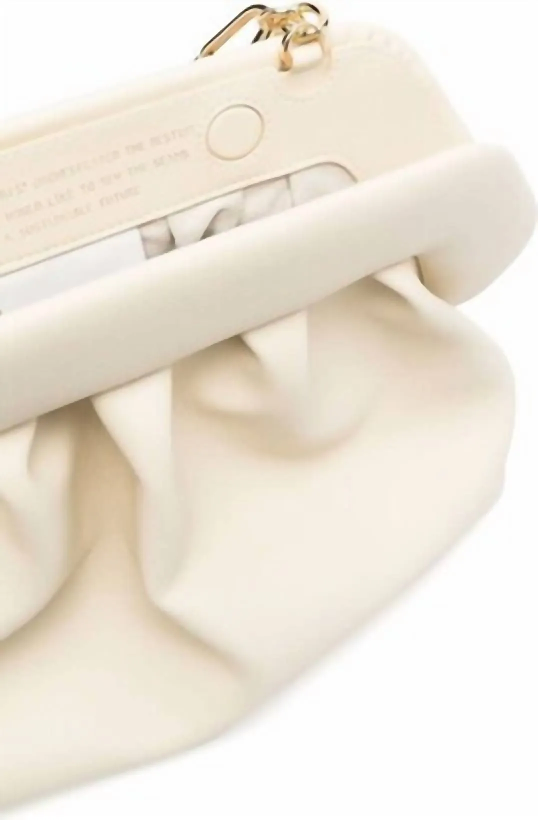 Tia Apple Clutch In Linen