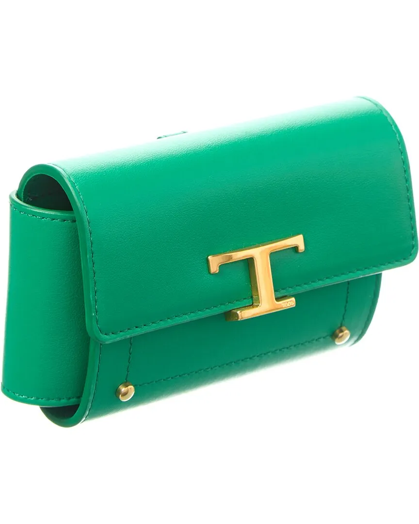 TODs Leather Pouch On Chain