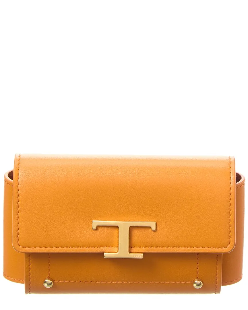 TODs Leather Pouch On Chain