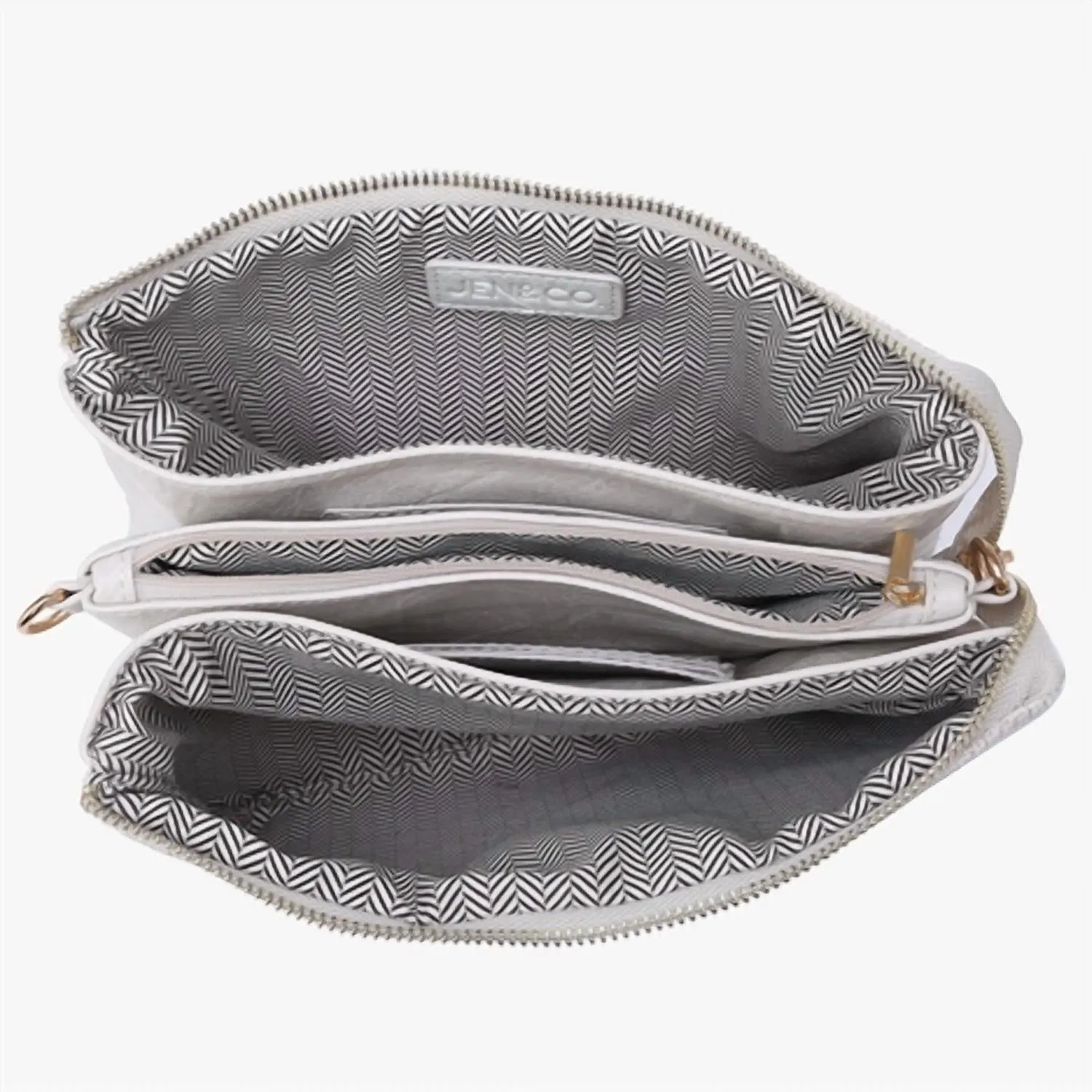 Tweed Crossbody Wristlet Clutch In Black