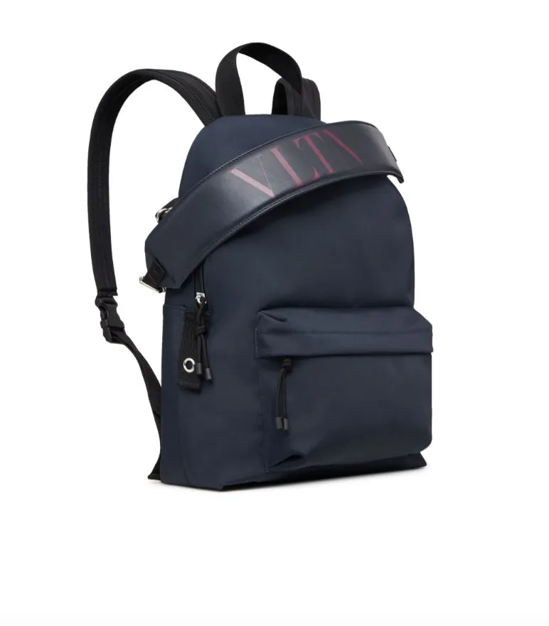 Valentino Garavani logo-strap backpack