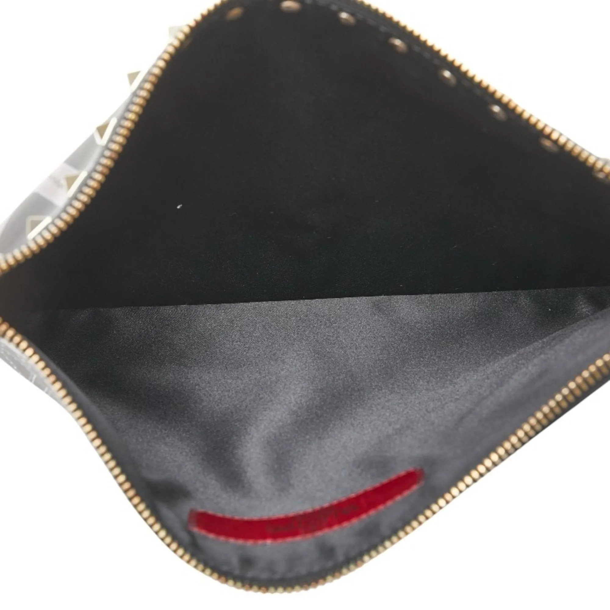 Valentino Leather Clutch Bag (Pre-Owned)