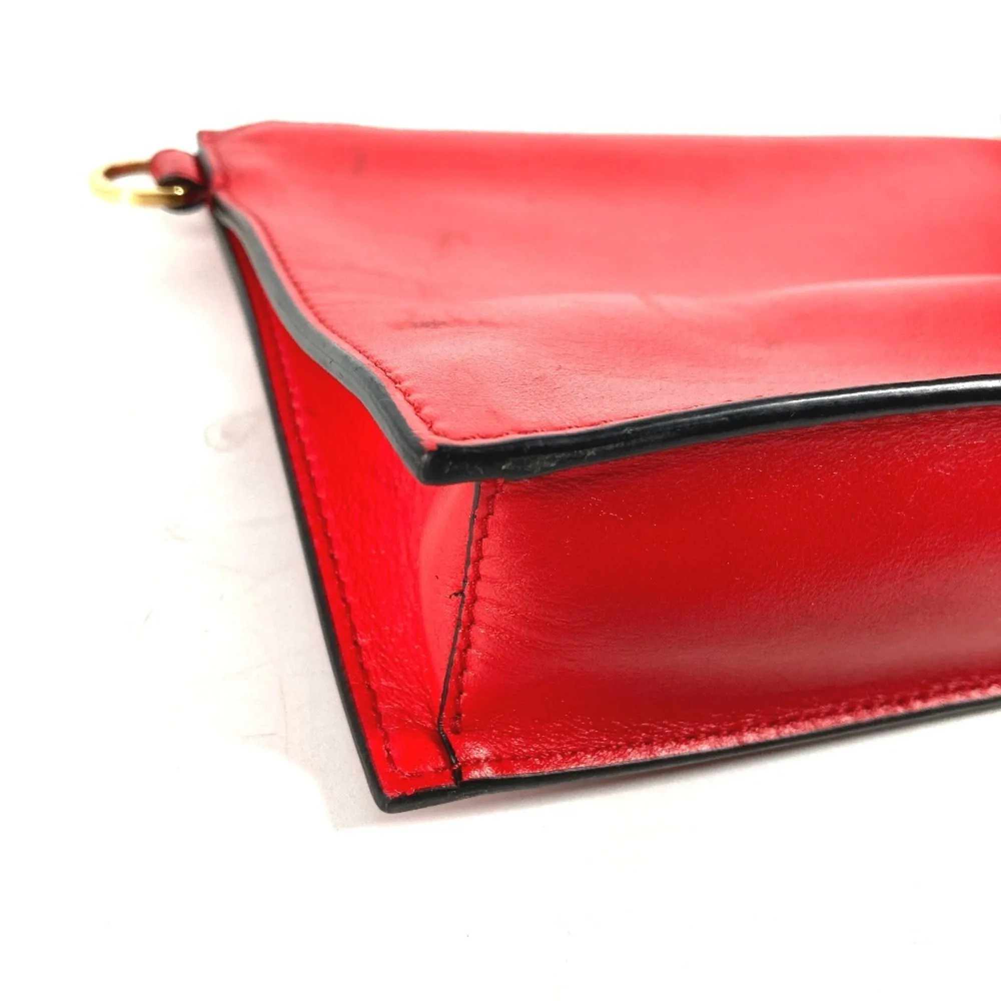 Versace  Leather Clutch Bag Pouch (Pre-Owned)