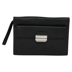 Versace Leather Clutch Bag (Pre-Owned)