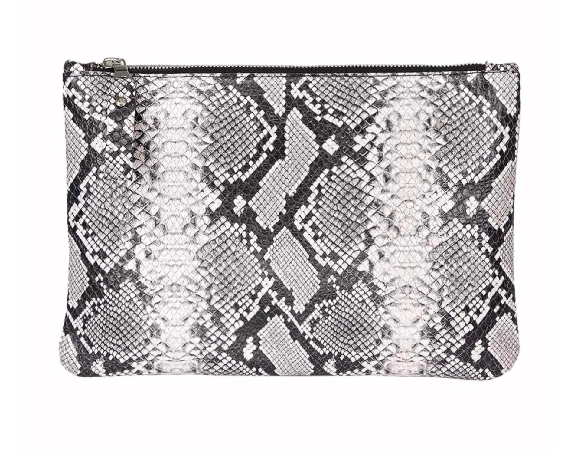 Women Leather Clutch In Python