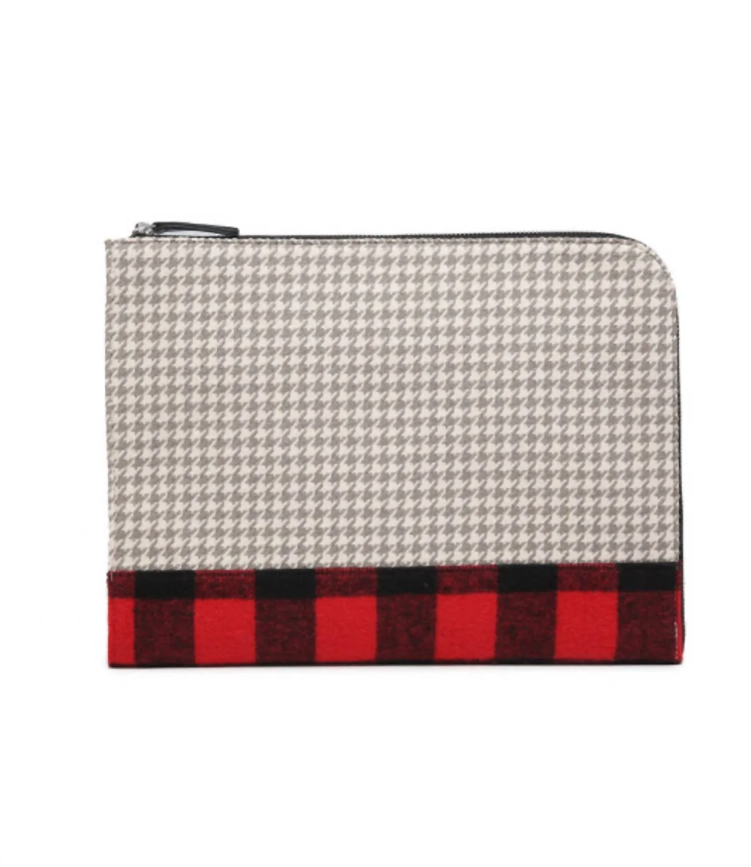 Women's Adele Clutch Bag In Houndstooth-Red