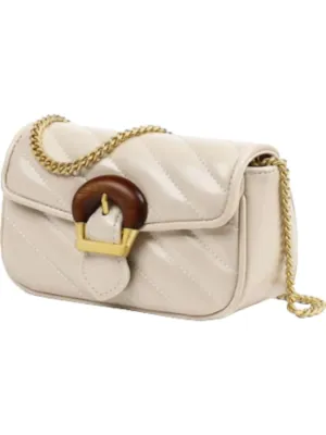 Women's Classic Beauty Quilted Clutch Bag In Ivory