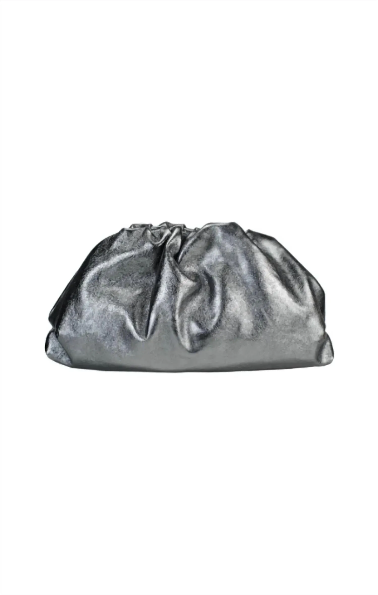 Women's Cloud Clutch In Silver