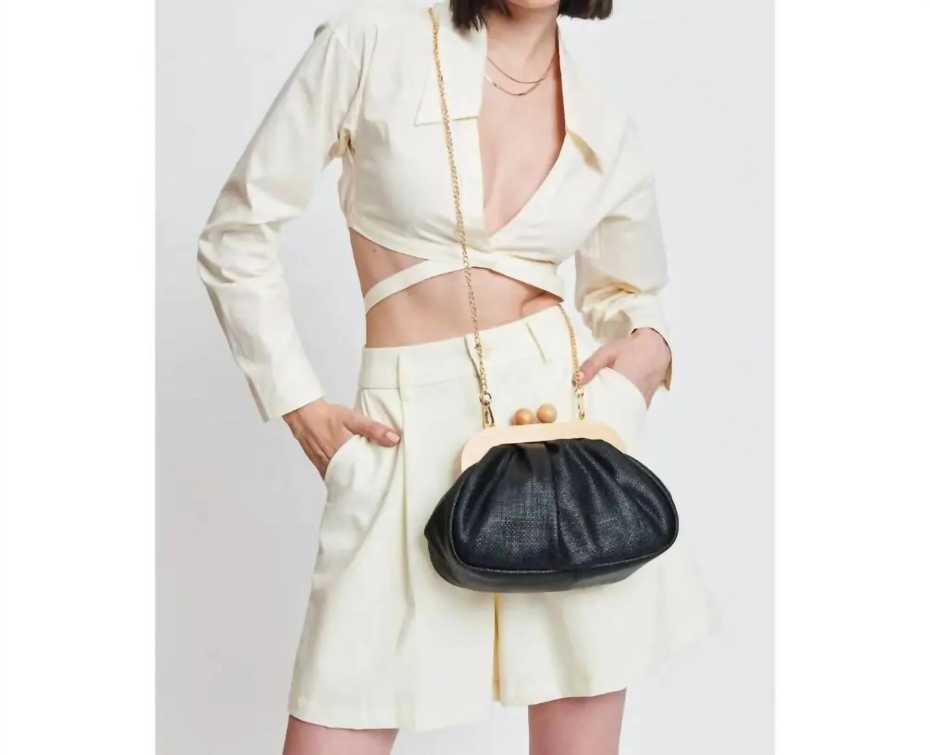 Women's Enya Clutch Bag In Black