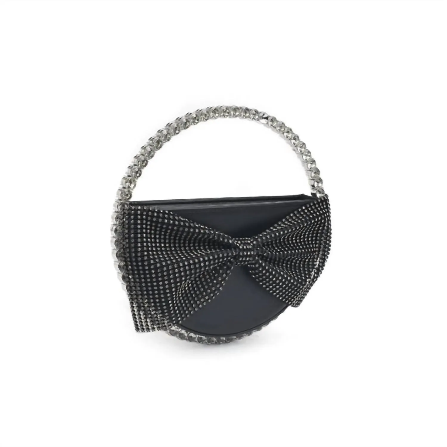 Women's Lorraine Crystal Bow Evening Bag In Black