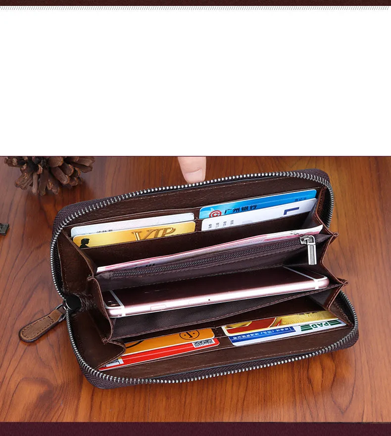 Womens Lotus Flower Coffee Leather Wristlet Wallets Zip Around Wallet Flower Ladies Zipper Clutch Wallet for Women