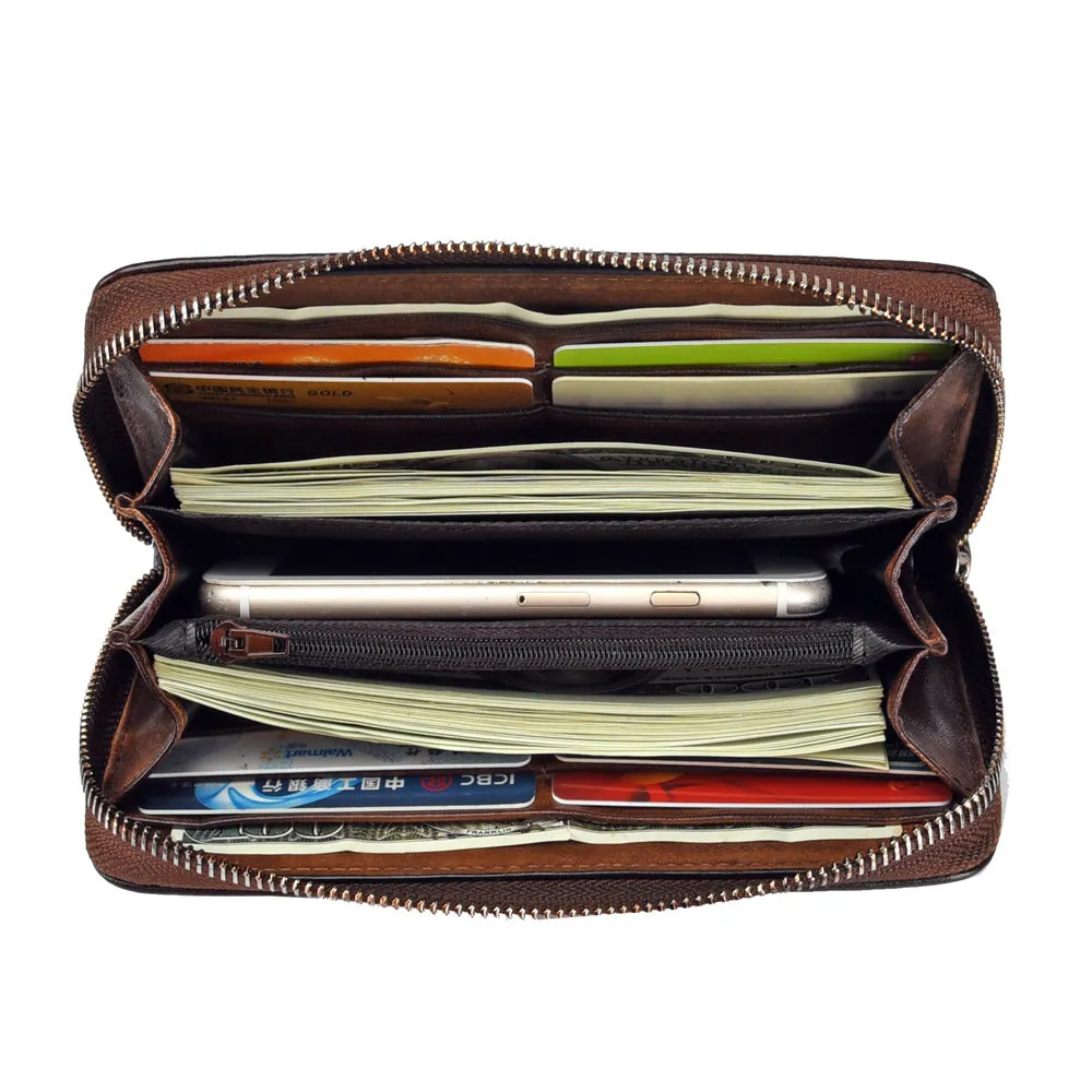 Womens Peony Flower Red Leather Wristlet Wallet Zip Around Wallets Floral Ladies Zipper Clutch Wallet for Women