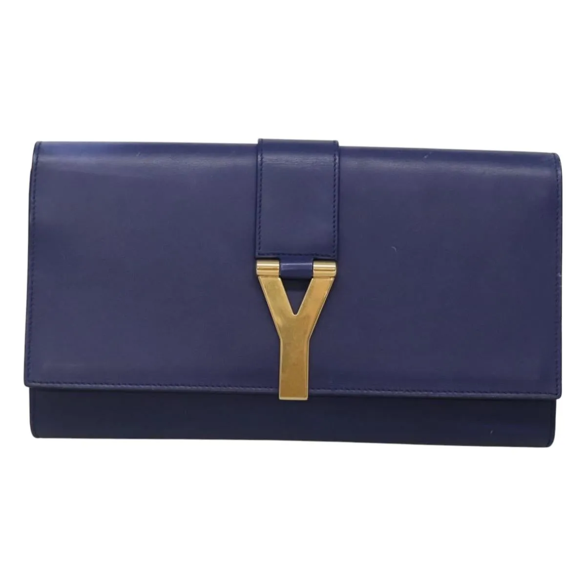 Yves Saint Laurent Chyc Leather Clutch Bag (Pre-Owned)