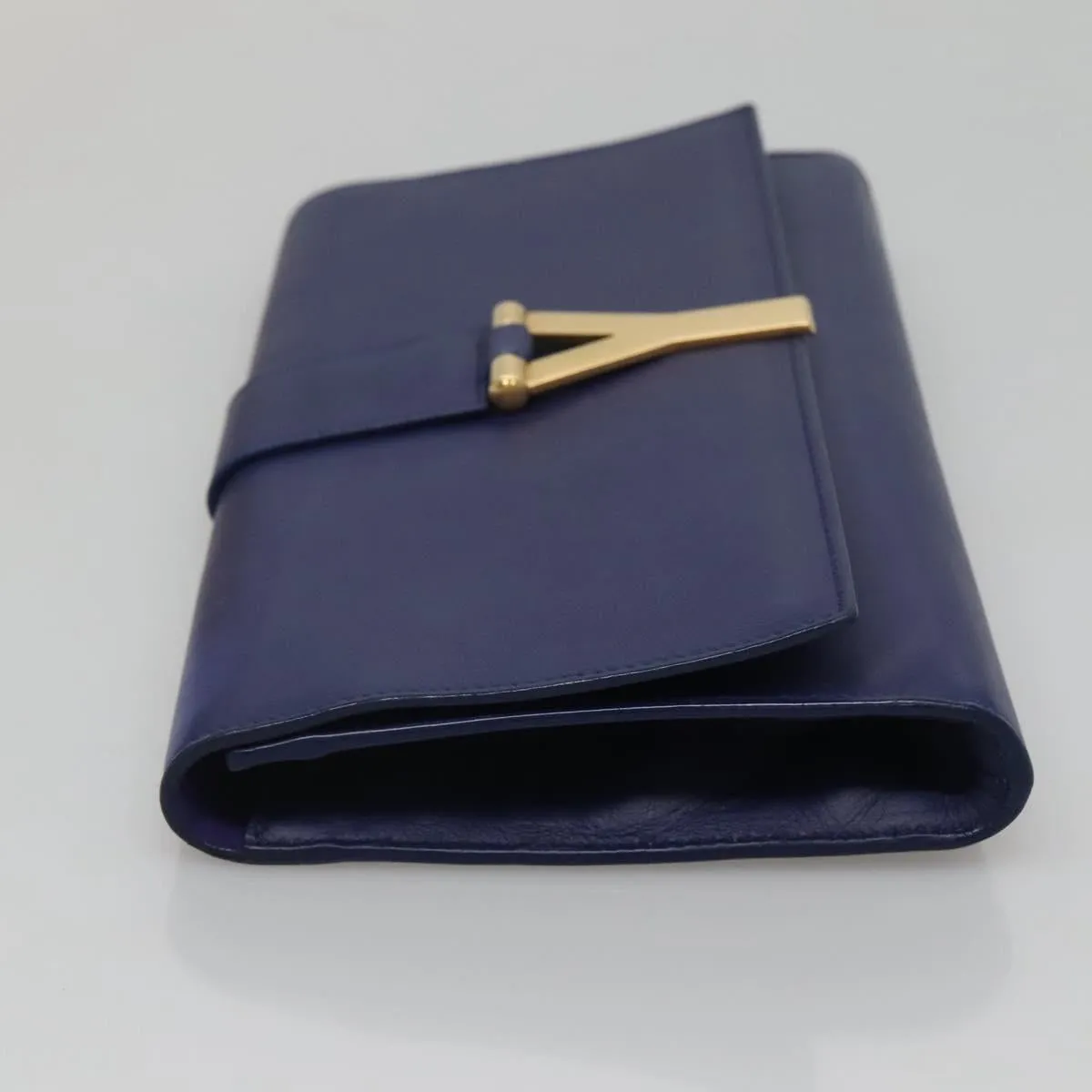 Yves Saint Laurent Chyc Leather Clutch Bag (Pre-Owned)