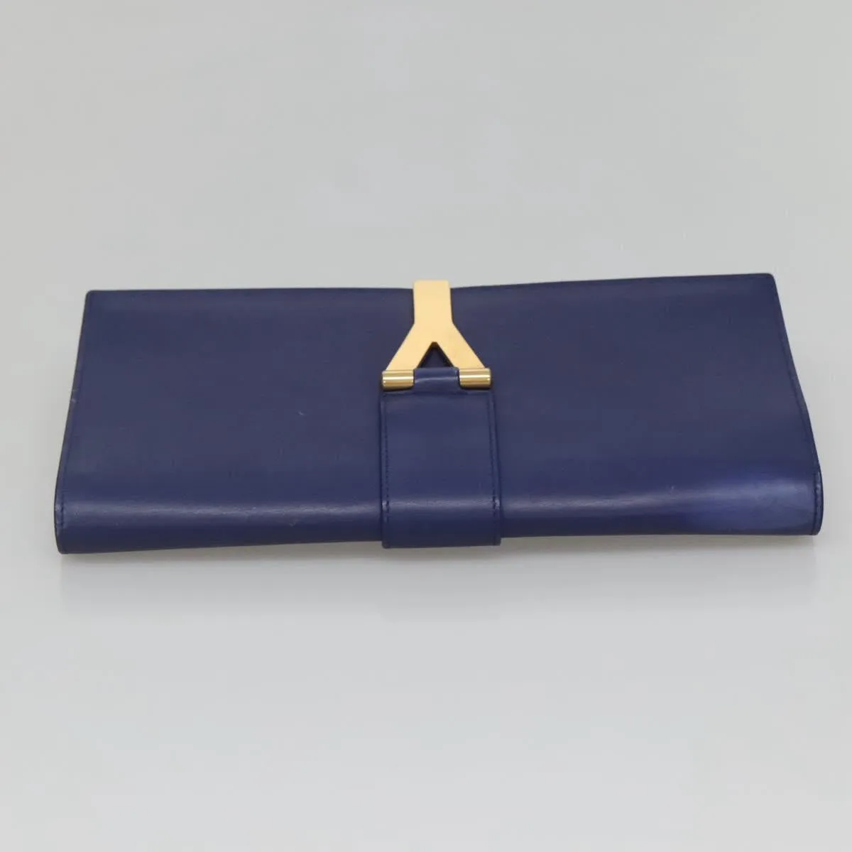 Yves Saint Laurent Chyc Leather Clutch Bag (Pre-Owned)